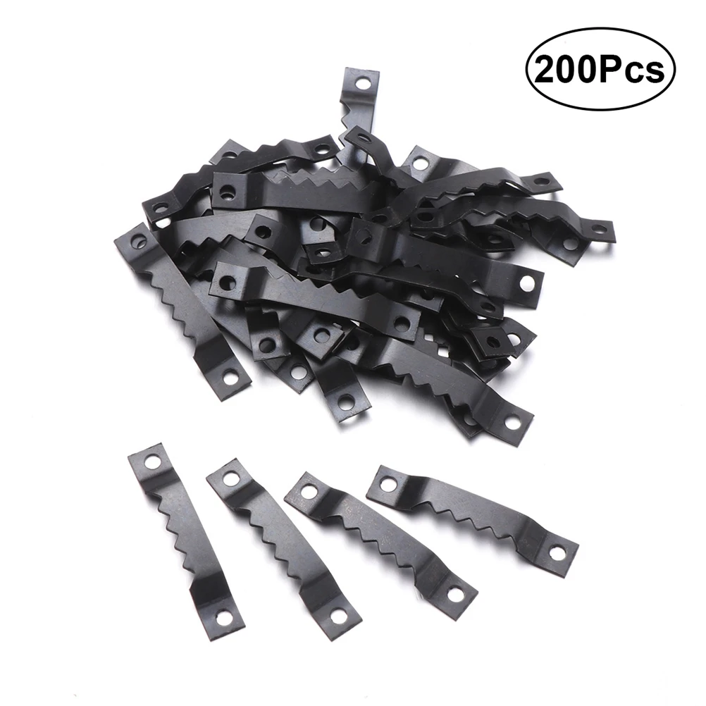 

Double Hole Metal Frame Hooks Frame Accessories Practical Hangers Saw Tooth Hooks Durable for Picture Home Painting Photo