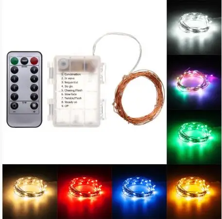 Lowest Price Battery Powered 5M 50LEDs Non-Waterproof Copper Wire Fairy String Light for Christmas Remote Control DC4.5V