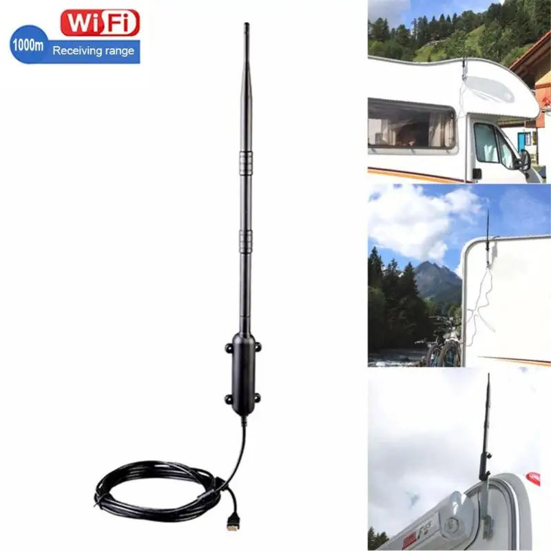 

1000M WiFi USB2.0 Adapter Antenna 802.11b/g/n Signal Amplifier Network Card for Home Family