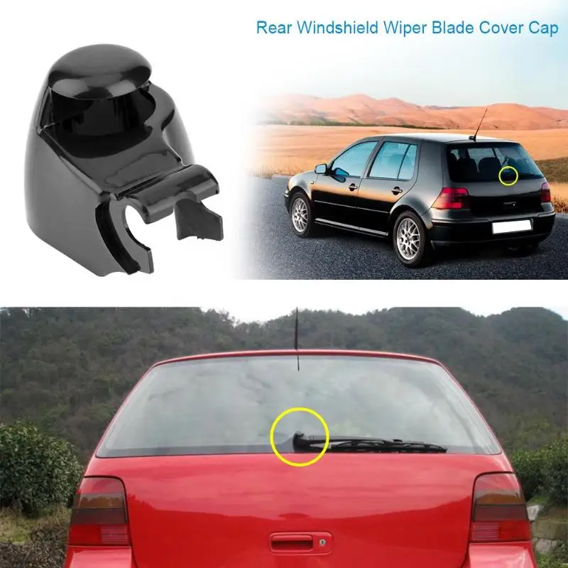 

Auto Rear Windshield Wiper Washer Car Rear Windshield Wiper Blade Cover Arm Blade Cap for VW Golf 4 Passat 3BG Caddy Sharan