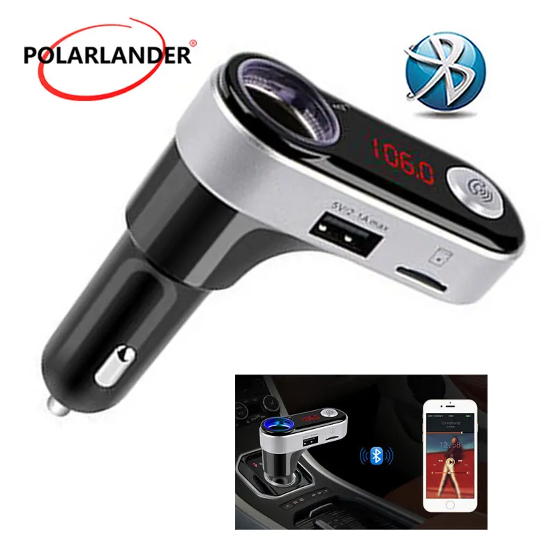 Car MP3 Player Bluetooth FM transmitter audio modulator Handsfree LCD screen Charger Cigarette Lighter | Автомобили и мотоциклы