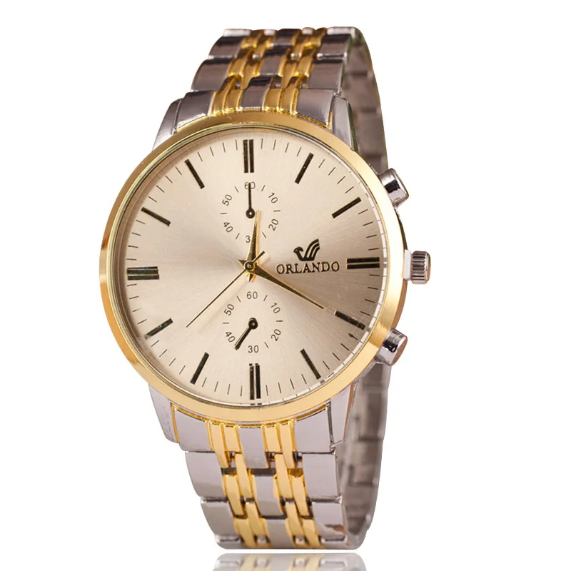 

Man Watch Gold Men Business Affairs Wrist Alloy Quartz Male Fund Relogio Masculino Montre Homme Reloj Hombre Fashion Wholesale