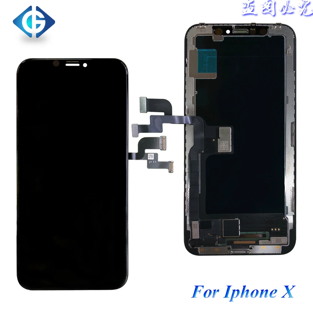 Mobile Phone Parts for iPhone X LCD Display with Touch Digitizer