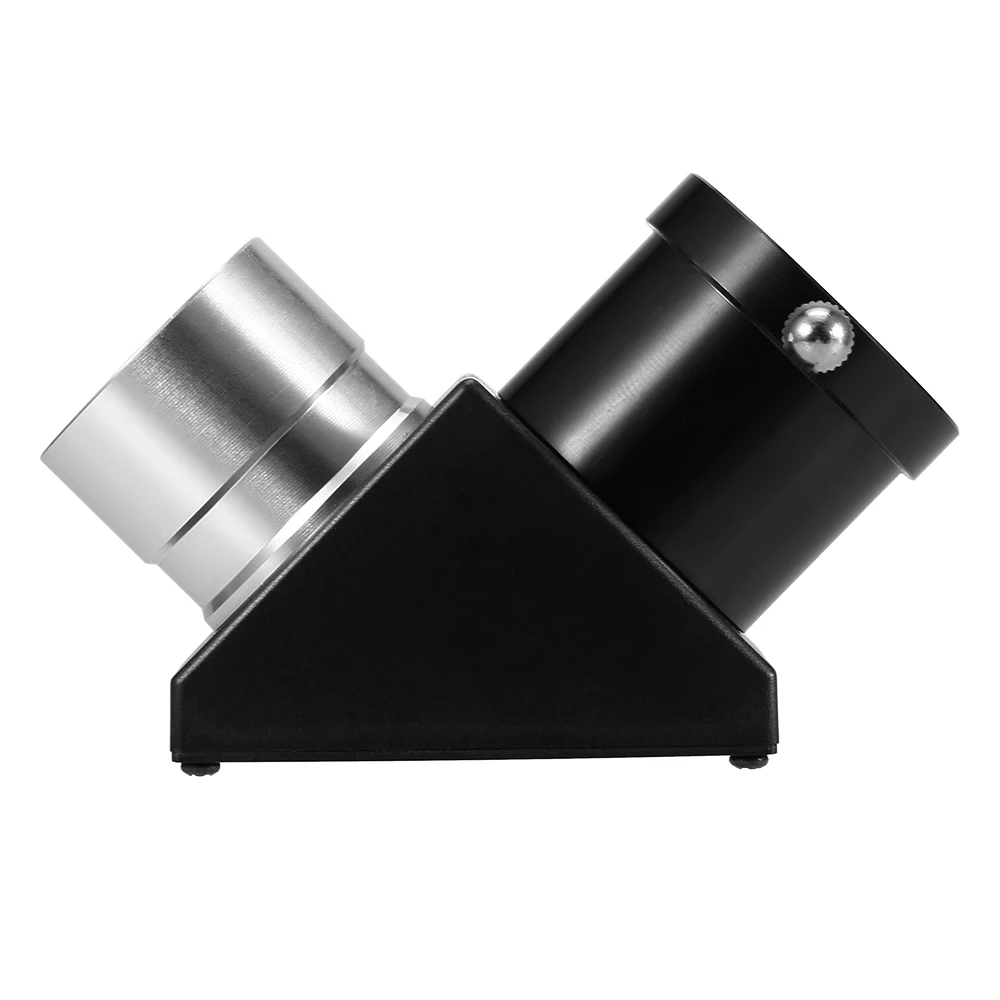 

Astronomical Telescope Eyepiece 45 / 90 Degree Diagonal Erecting Prism 1.25IN Zenith Mirror for Refractor Telescope Night Vision