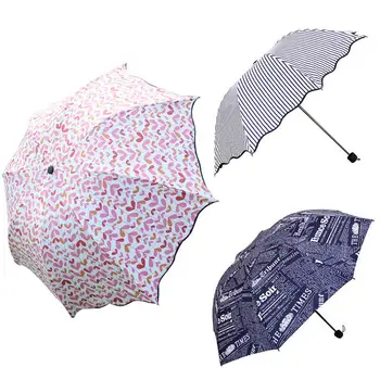 

Mini Capsule Pocket Umbrellas Windproof Three Folding Umbrellas Travel Compact Rain Umbrella Women And Men