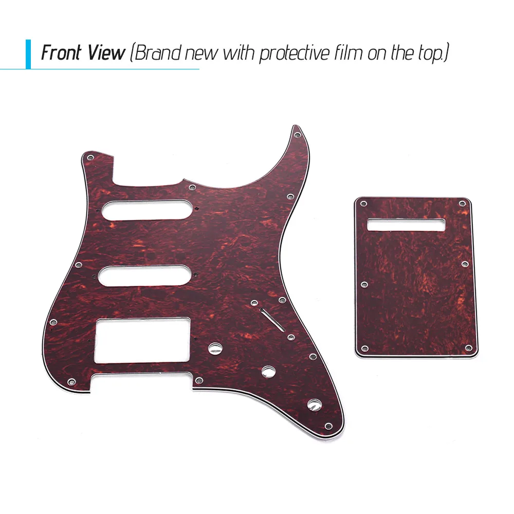 Electric Guitar Pickguard SSH Guitar Pickguard Set with Back Plate