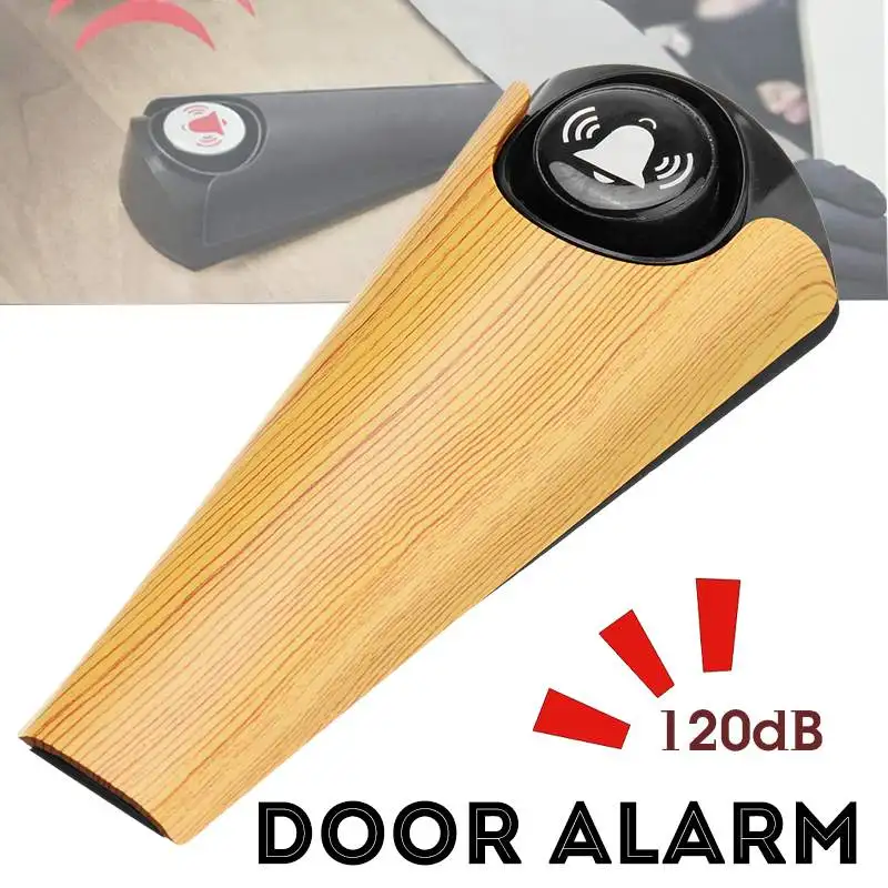 

Door Stop Alarm 125db Door Block Vibration Alarm for Traveling Security Door Alert Stopper Doorstop for Home Security System