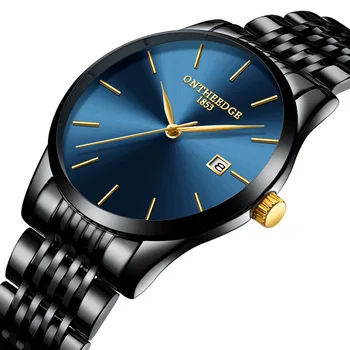 

New Simple Luxury Watch Fashion Stainless Steel Ultrathin Watch For Man Quartz Waterproof Wrist Watch