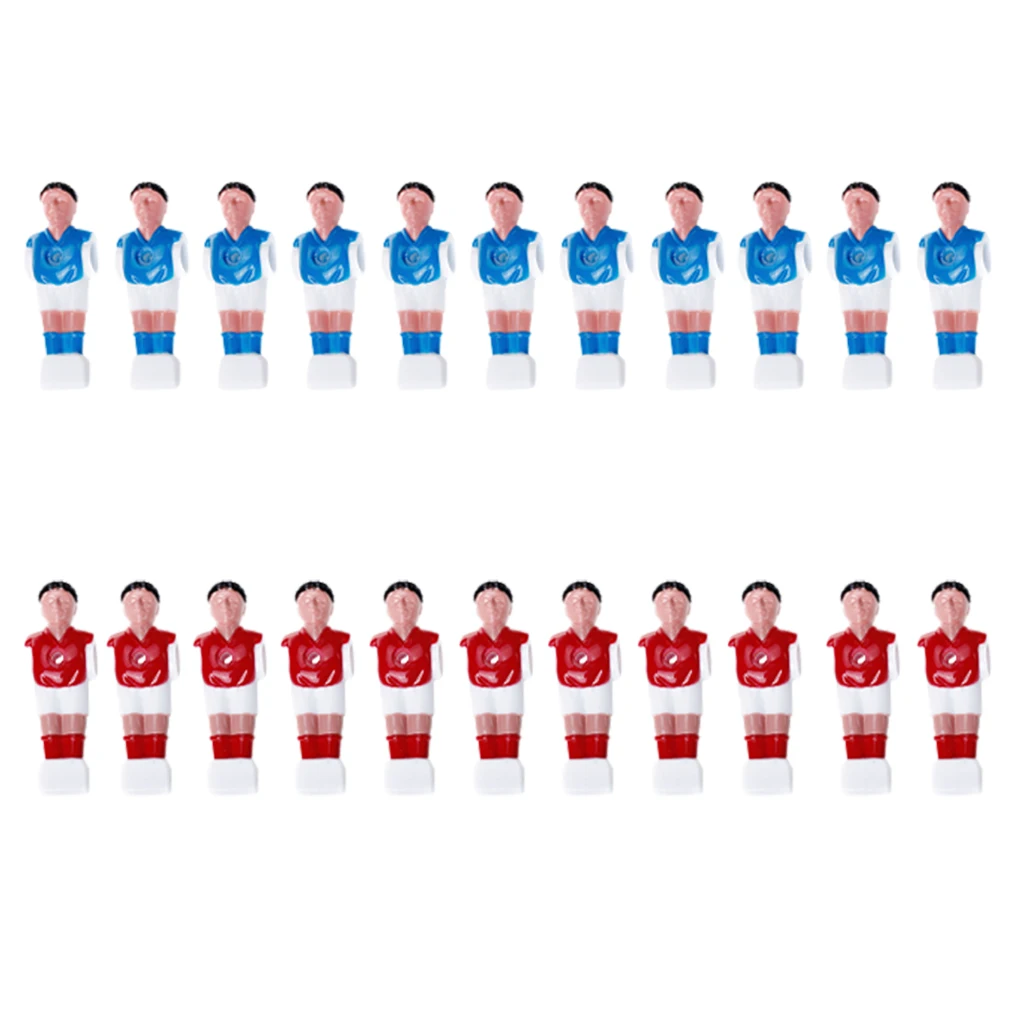 

22 Pieces High Quality Red&Blue Foosball Man Table Soccer Man Player Replacement Parts