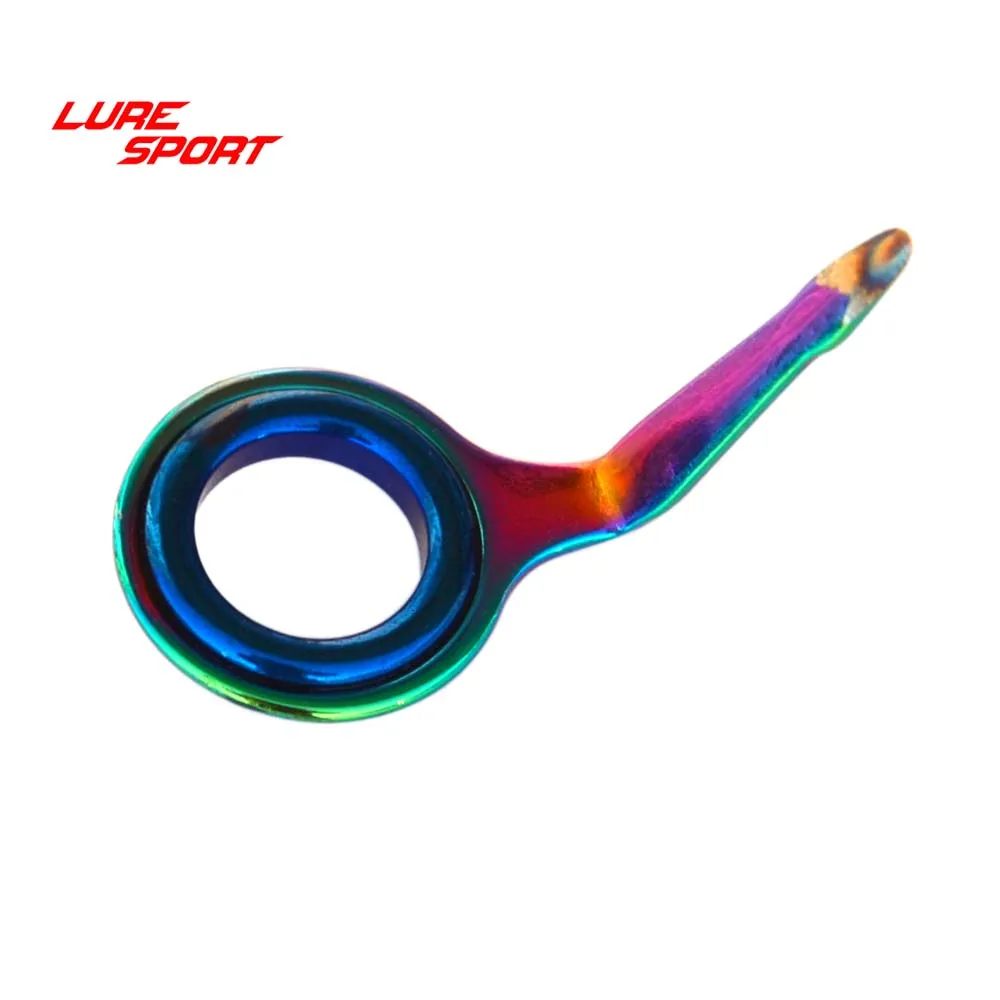 

LureSport 20 pcs Rainbow Frame Blue Ring MK mini micro guide sensitive Fishing Rod Building component Repair DIY Accessory