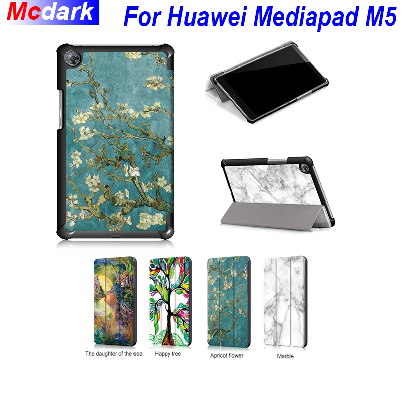 Для huawei Mediapad M5 8,4 дюймов случаях Tri-fold Стенд кожаный чехол в шелковая текстура чехол для huawei Mediapad M5 чехол для планшета