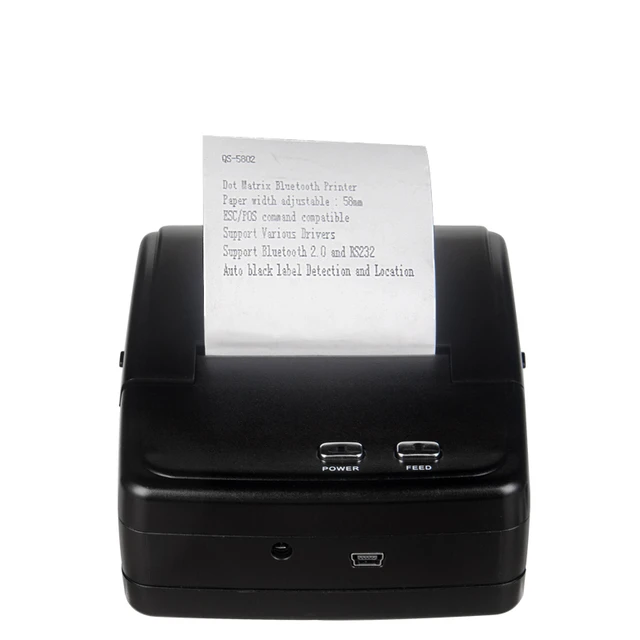 Pos Printer Mini Impact Printer Bluetooth Dot Matrix Printer Long Time Keep - - AliExpress