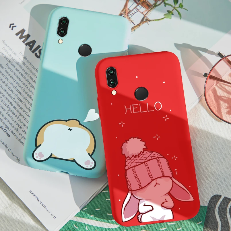 Силиконовый чехол с персонажами из мультфильмов для huawei Y6 2018 девочек модным