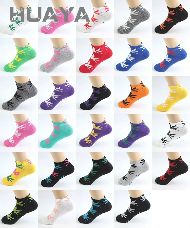 

Street Style Men Unisex Lover Ankle Socks Fashion Summer Dress Maple Leaf Happy Casual Couple Crazy Cotton Vogue Casual Low Cut