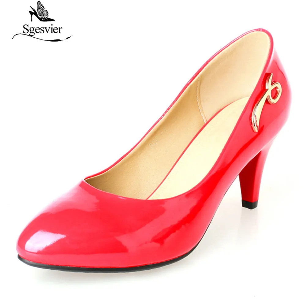 red formal high heels