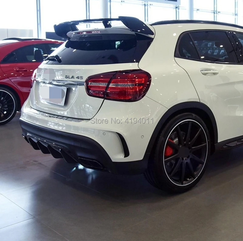 Для Mercedes-Benz GLA Class X156 GLA45 AMG GLA200 GLA220 GLA250 GLA260 2013- ABS краска черный красный цвет задний спойлер крыло