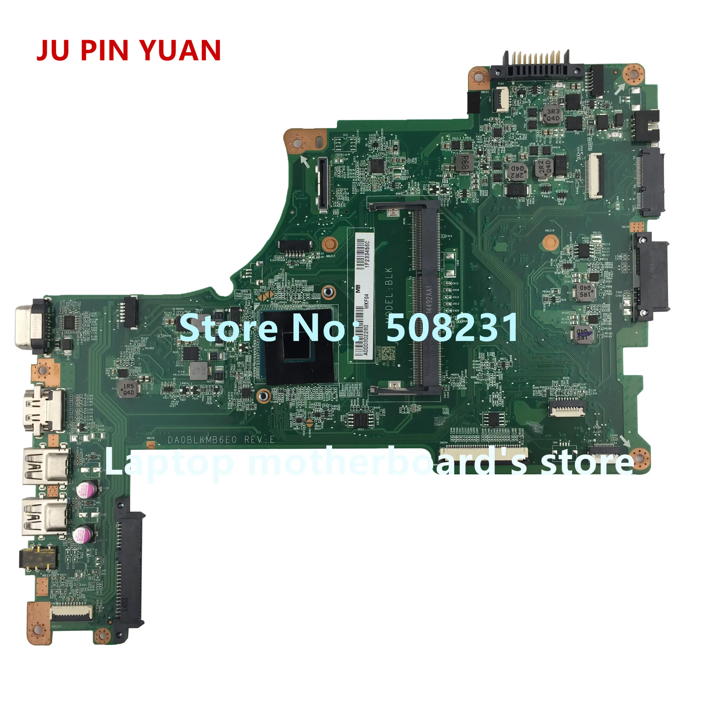 JU PIN YUAN A000302280 DA0BLKMB6E0 mainboard For Toshiba Satellite L50 L50 B L55 L55 B laptop