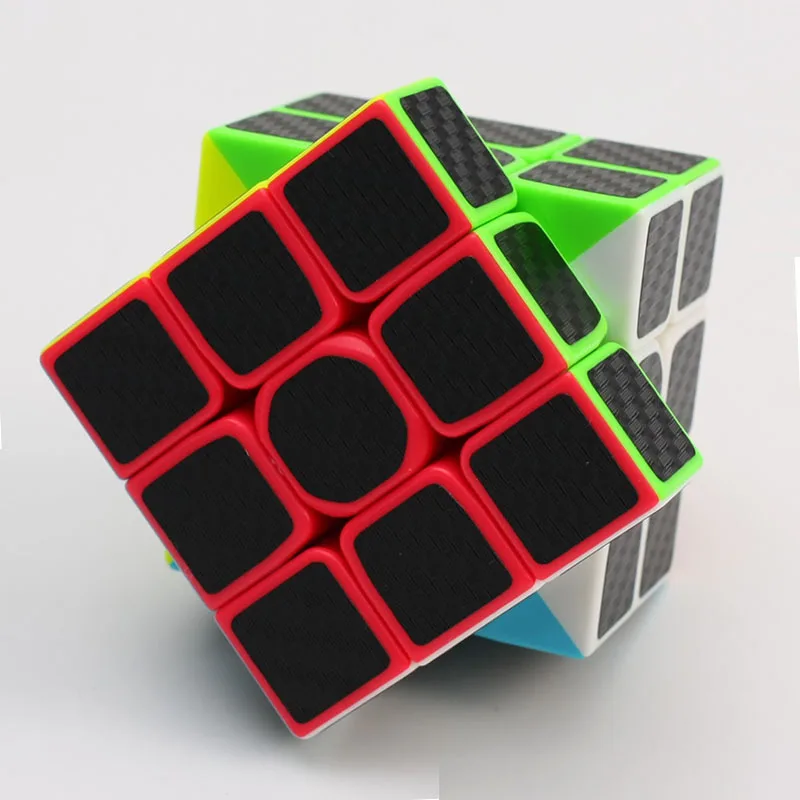 

3 X 3 X 3 Carbon Fiber Sticker Smooth Magic 3d Puzzle Cube,enhanced Version,5.7cm Rubix Cube Fidget Educational Toys