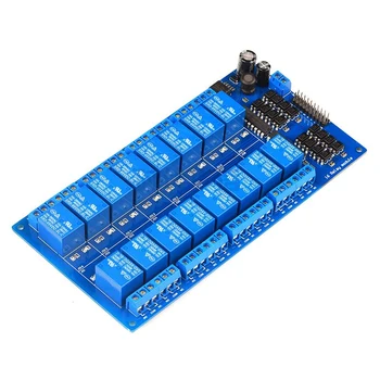 

16 Channel relay Modular Light Coupling Isolation Low Level Trigger PLC Control Panel 5v12v24v Relay Module