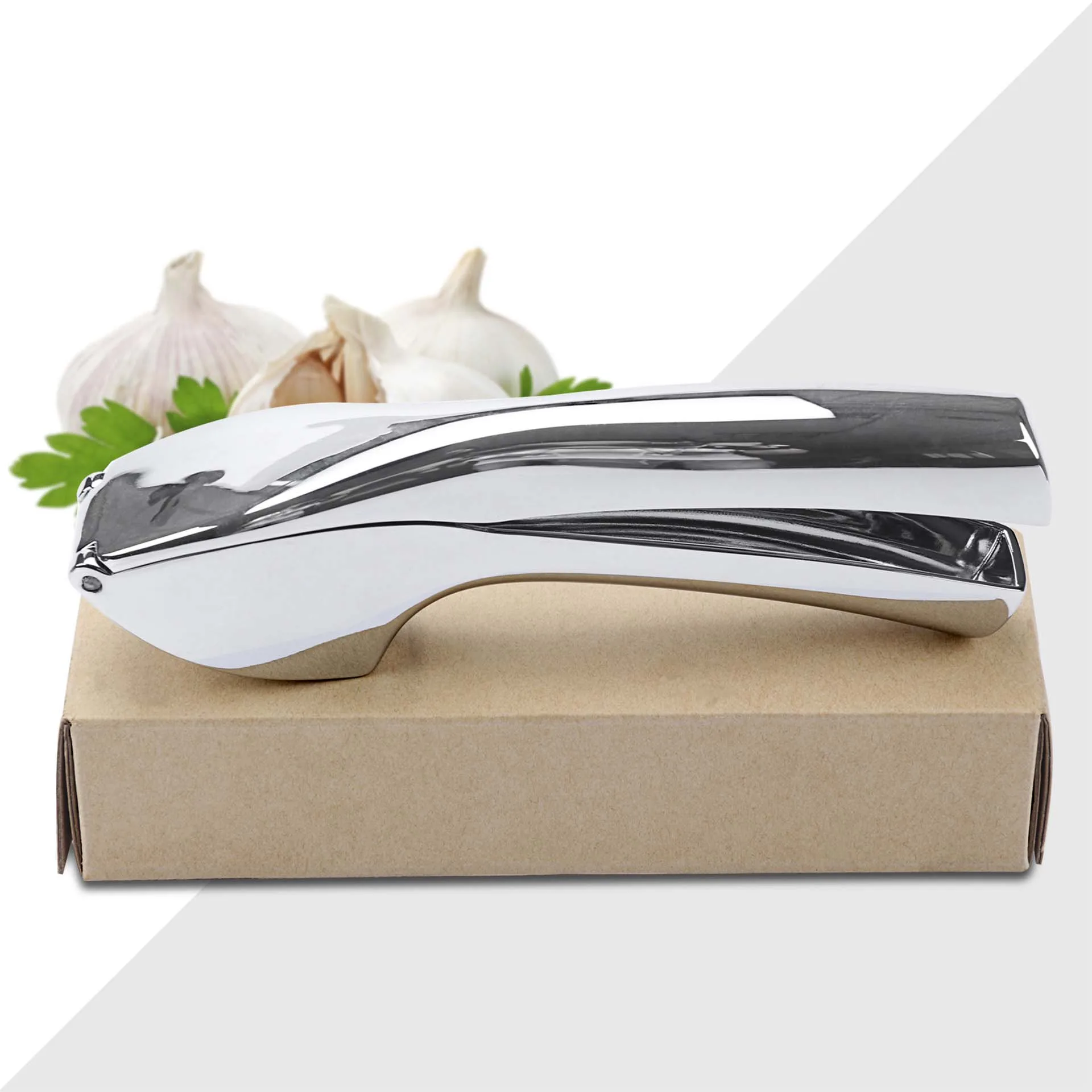 Kitchen gadgets Zinc alloy garlic press Stainless steel tool Quickly chopped cloves cooking tools Kitchen gadgets Zinc alloy garlic press Stainless steel tool Quickly chopped cloves cooking tools