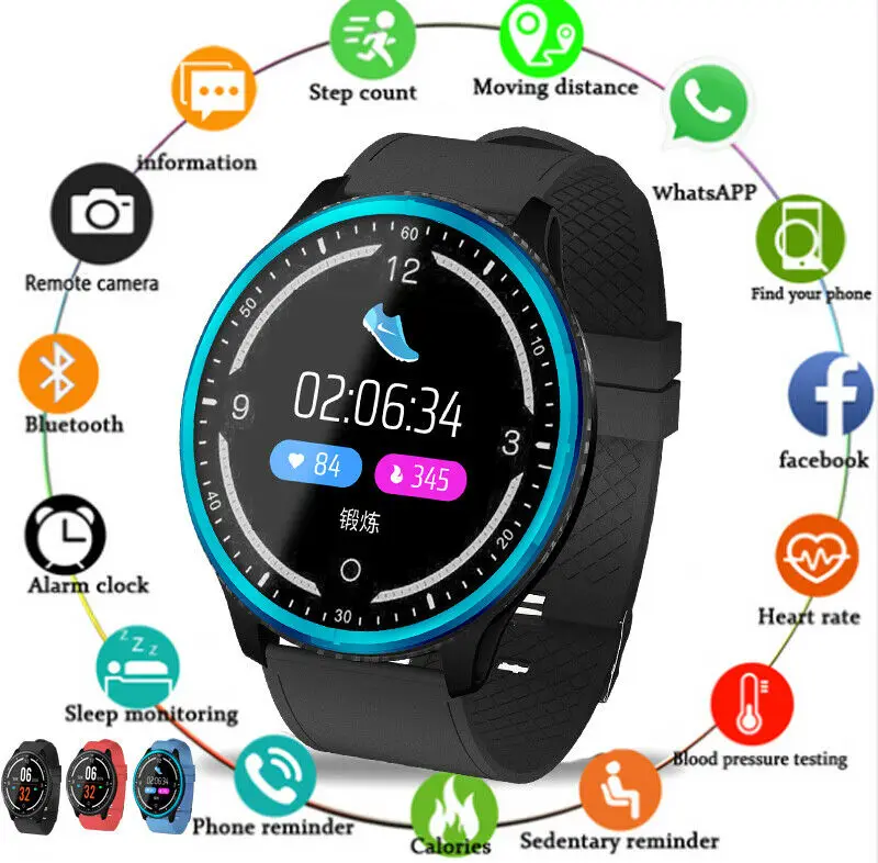 

2019 Bluetooth Smart Watch Phone Mate Round Touch Screen SIM For Android Samsung Android IOS