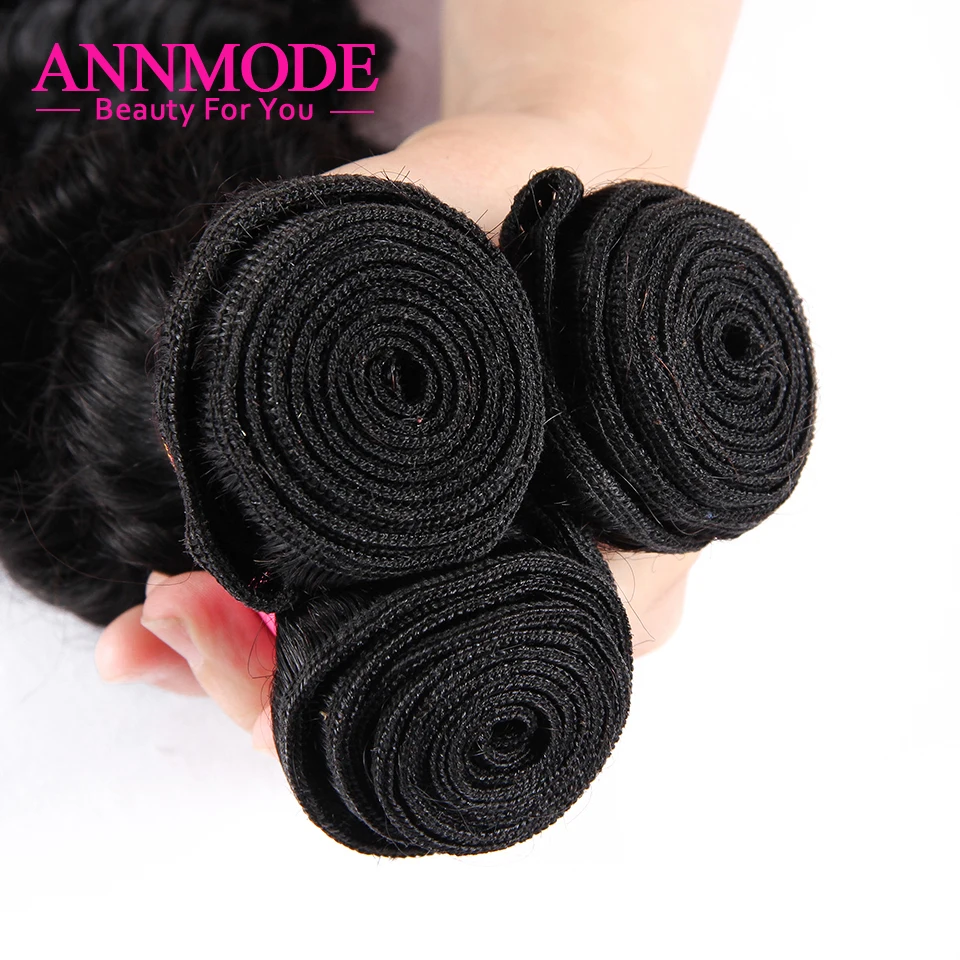 Inaidan Deep Wave Weave Bundles 100% Human Hair 8-28 inch Remy Hair Extensions Free Shipping Annmode