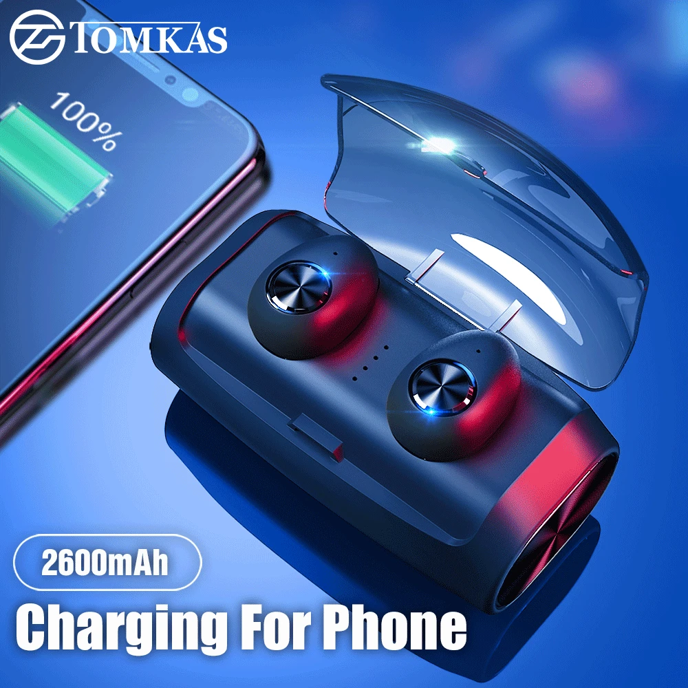 €22.39 49% de DESCUENTO|Mini TWS 5,0 auriculares Bluetooth 3D estéreo Ture auriculares inalámbricos graves Auriculares auriculares estéreo auriculares con micrófono caja de carga-in Auriculares y cascos from Productos electrónicos on AliExpress