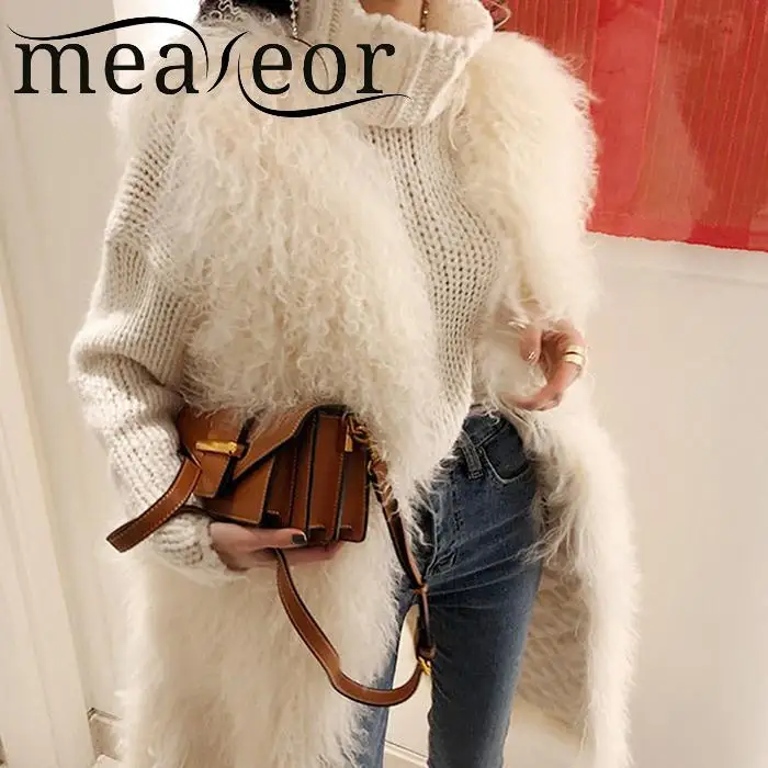 Meaneor Warmer Winter Women Coats Vest Casual Sleeveless Vests Cardigan Thick Winter Coat Solid Faux Fur Asymmetrical Overcoat Meaneor Warmer Winter Women Coats Vest Casual Sleeveless Vests Cardigan Thick Winter Coat Solid Faux Fur Asymmetrical Overcoat