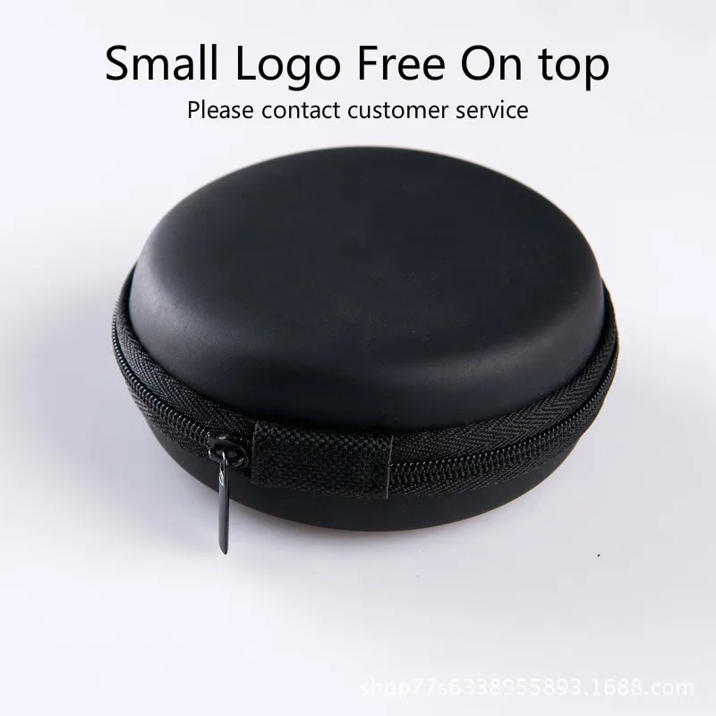 

Mini Headphone Round Box Bluetooth Earphone case cover For Earbuds Headset Usb Cables SD CF Memory Card Storage bag coin purse
