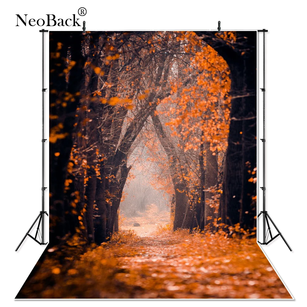 NeoBack тонкий Виниловый фон для фотосъемки с изображением осеннего Золотого Леса