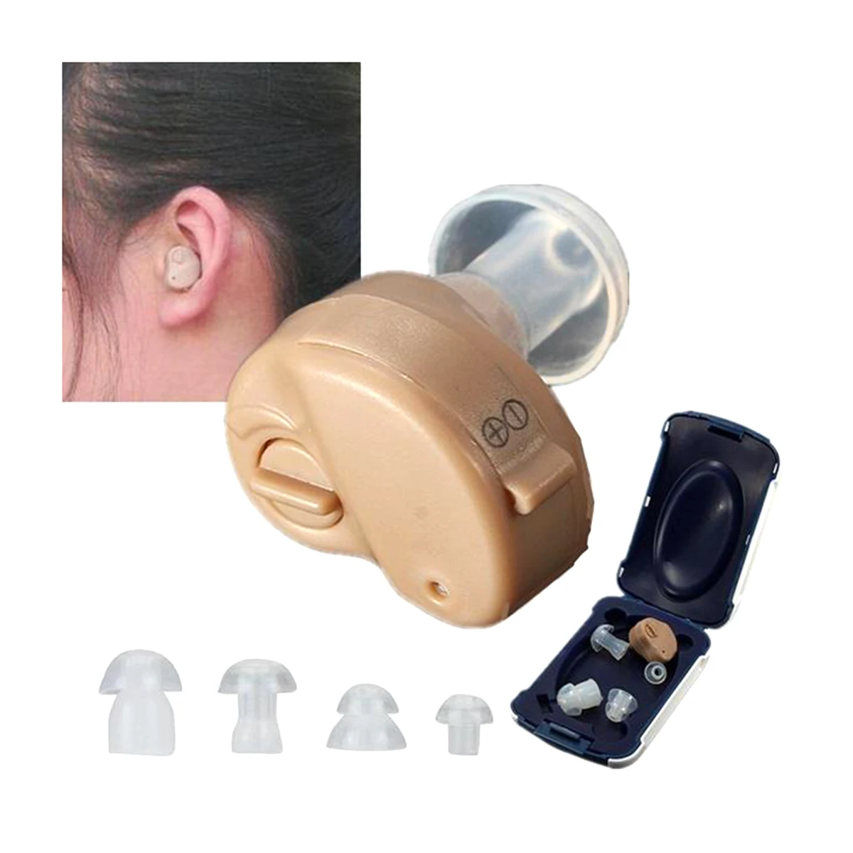 

Mini In-Ear Digital Invisible Deaf Aid Hearing Aid Amplifier Adjustable Tone Hearing Aid