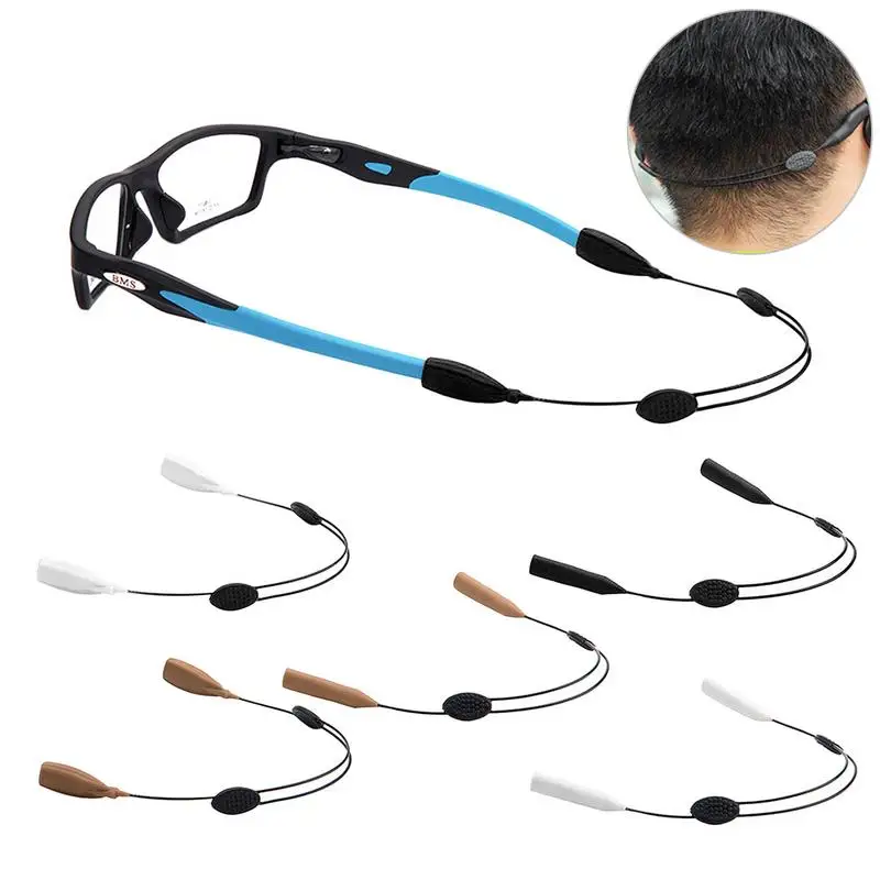 

4PCS Adjustable Sunglasses Strap Universal Fit Rope Sports Glasses String Spectacles Cord Unisex Safety Glasses Holder Lanyards