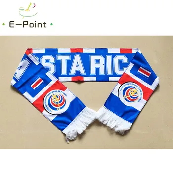 

145*16 cm Size Costa Rica National Football Team Scarf for Fans 2018 Football World Cup Russia Double-faced Velvet Material