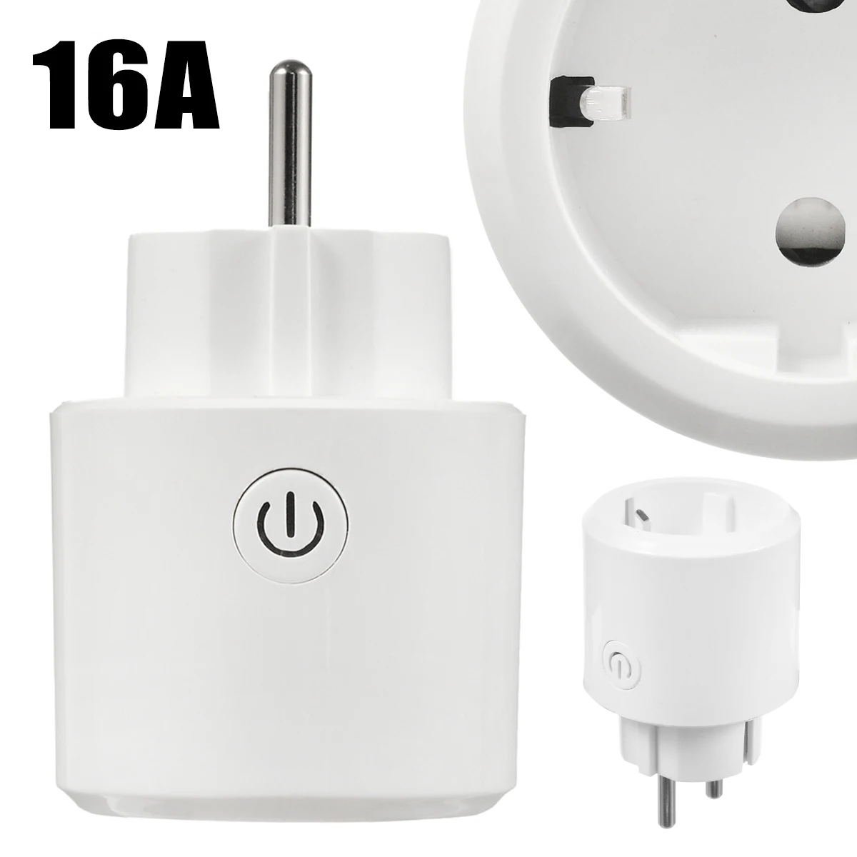 

1pc Mini Wifi Smart Socket EU Power Plug 240V Wireless Timer Switch Home Mobile APP Remote Control