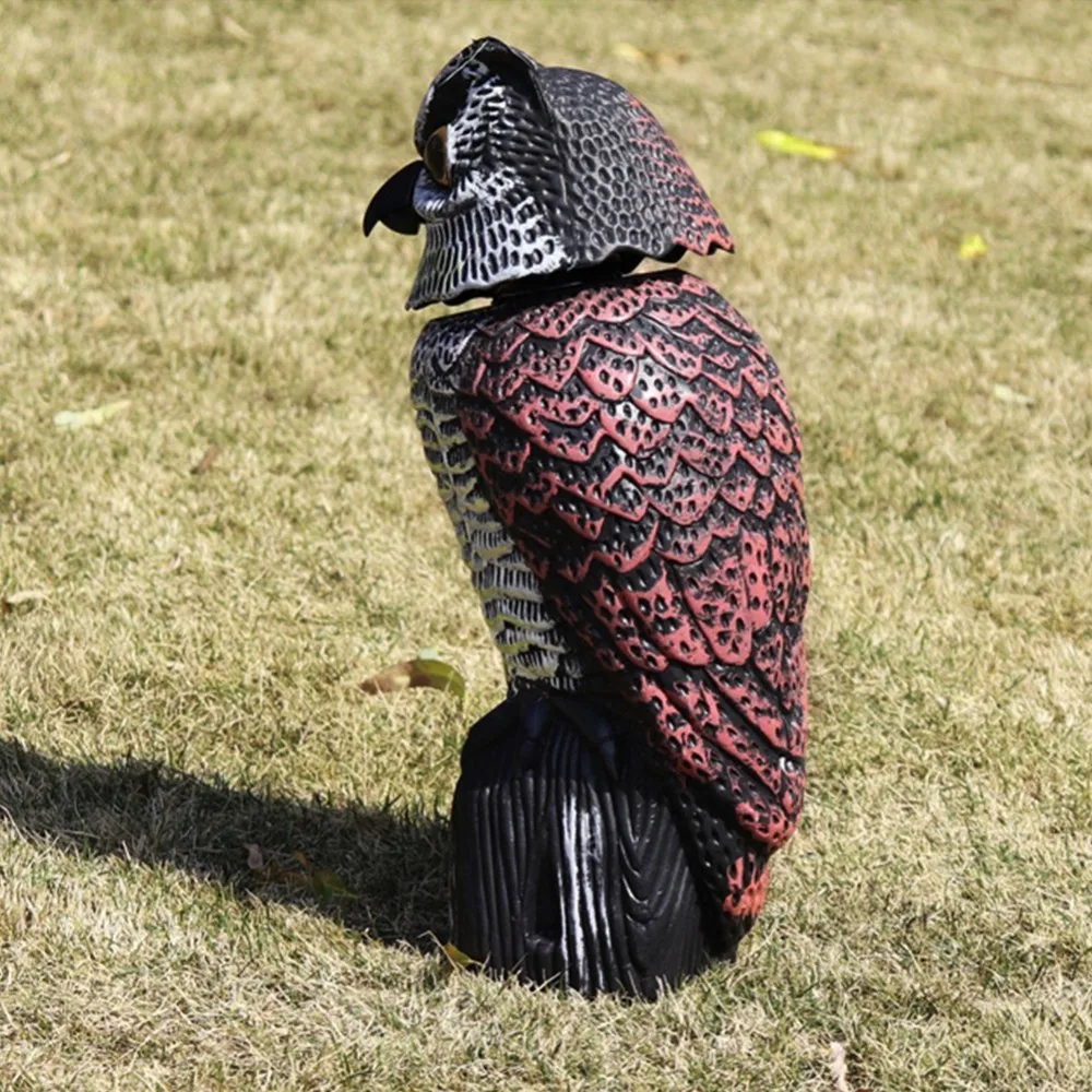 Outdoor Hunting Plastic Fake Owl Crow Decoys Garden Yards Ornaments Scarecrow Pest Deterrent Repeller Garden Bird Scarecrow