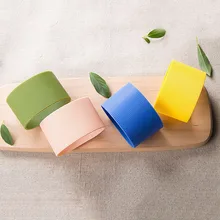 6,5 диаметр красочные силиконовые термоизолированные чашки рукав полосы плотные полосы дизайн Нескользящие обертывания для кружек керамическая чашка plumyl