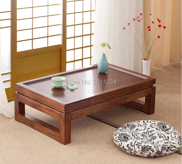 Free shipping 60x40x25cm Japanese tea tables, tatami tables, tea tables, Zen meanings Modern simple solid wooden