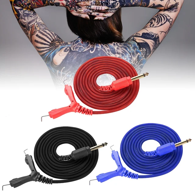 2m Tattoo Power Supply Silicone Clip Cord Tattoo Hook Line for Tattoos