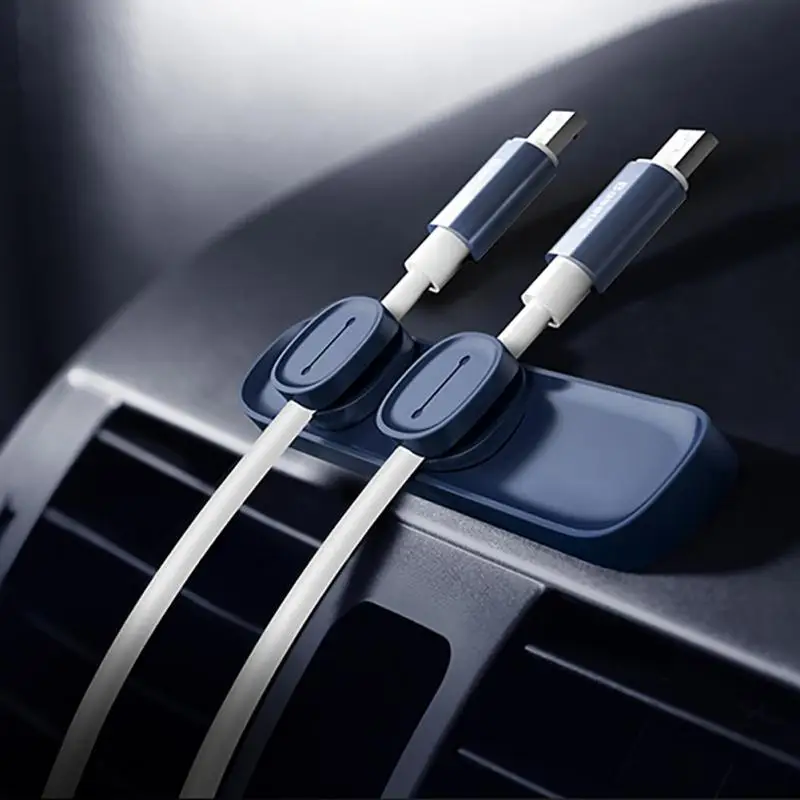 3pcs Durable Cable Clip USB Cable Organizer Clamp Desktop Wire