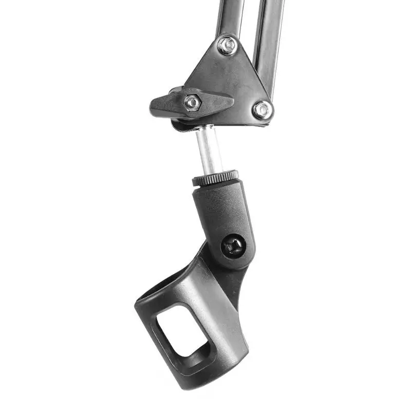  Metal Adjustable Studio Recording Microphone Suspension Boom Scissor Arm Stand Holder With Mic Clip