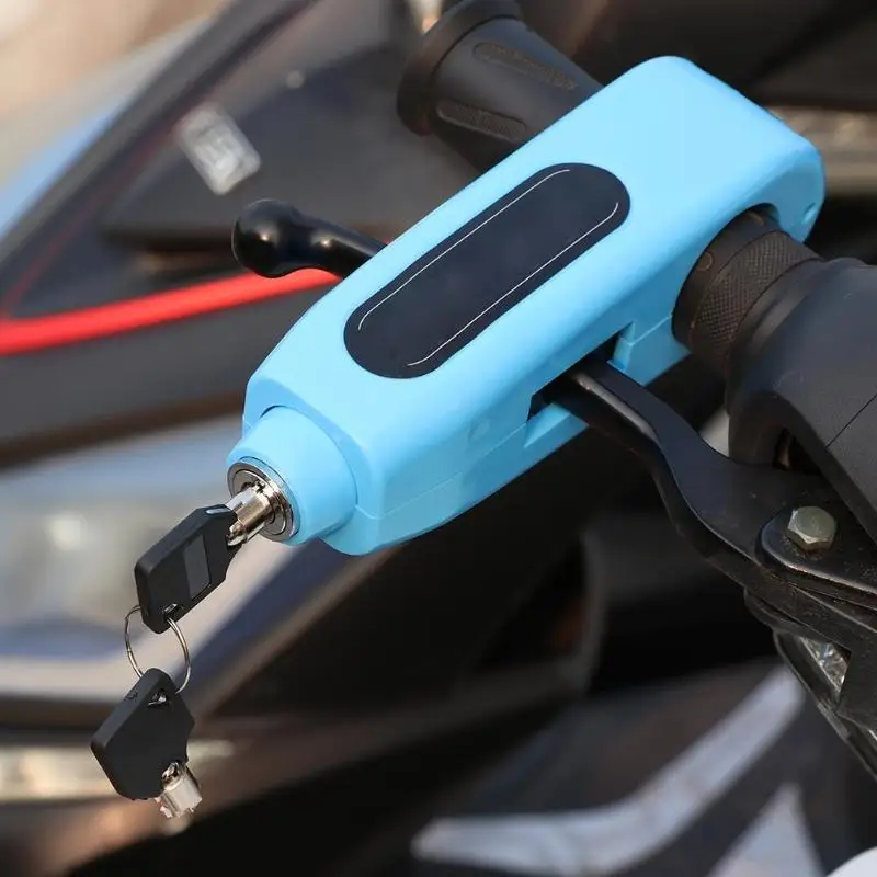 

Motorcycle Handlebar Lock Portable Anti-theft Bike Bicycle Grip Security Lock Motorcycle Padlock with Keys Bicycle Accessories