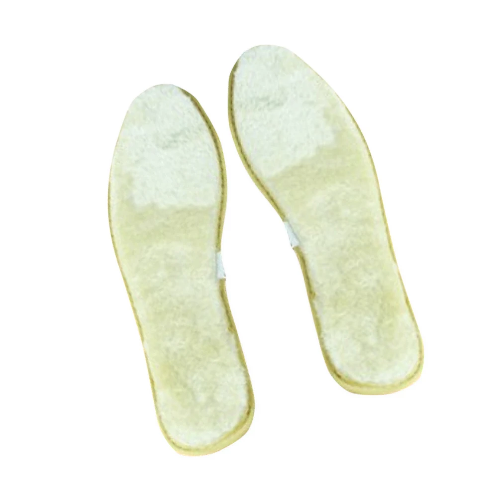 

YJSFG HOUSE Winter Thickened wool Insoles Foot Inserts Thermal imitation Cashmere Fur Shoes Pad Warm Plush Insoles Unisex