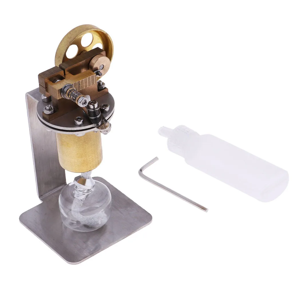

Mini Steam Engine Model Boiler Small Steam Engine Alcohol Lamp Heating Kids Educational Toy Kit DIY
