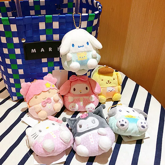 

Cute Cartton Soft Plush Coin Purse Little Twin Stars Kitty Kuromi My Melody Keroppi Cinnamoroll Pudding Dog Mini Toy Storage Bag