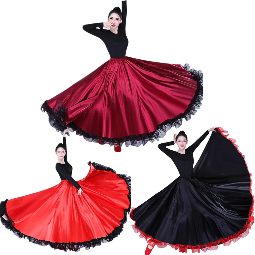 

Spanish 2019 News Flamenco Dress Belly Dance Wear Costume Ruffle Bullfight Festival Plus Size Beauty Flamenco Dresses Ballroom