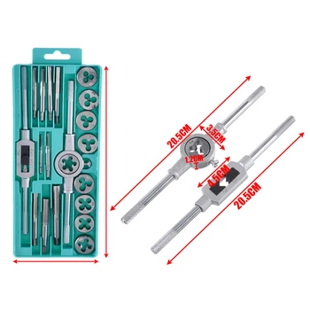 

20pcs Multifunction Threaded Cutting Set Metric Tap Threaded Cutters Tap Die Hand Tools Mayitr