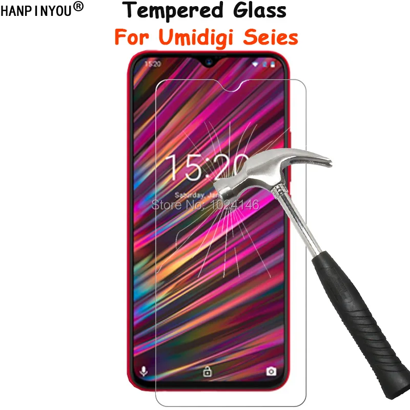 

For Umidigi F1 / F1Play A3 Pro One Max Tempered Glass Screen Protector Ultra Thin Explosion-proof Protective Film + Cleaning Kit