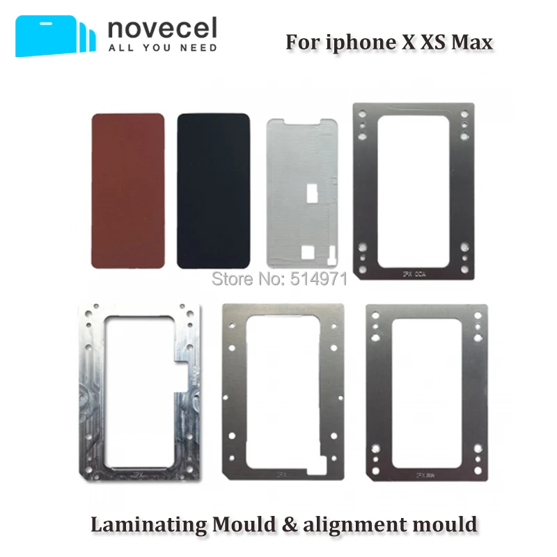 Novecel For iPhone X XS Max Laminating Moulds for Bubble-free Laminating Machine LCD Screen Laminator Moulds&Rubbers