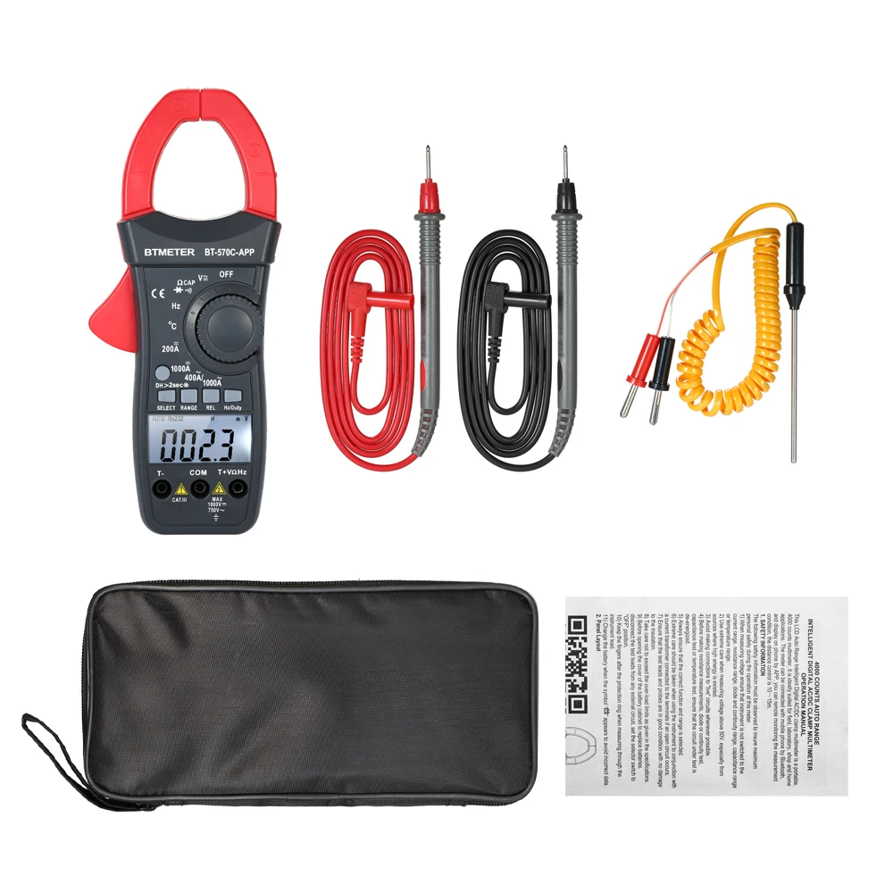 Multimeter Tacklife CM01A Clamp Meter 4000 Counts Auto-Ranging Digital Tester