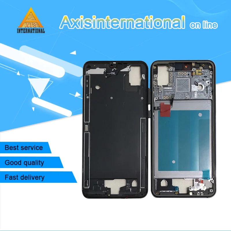 

Original Axisinternational For Huawei P20 AL00 EML L29 L22 Front Bezel Middle Frame Housing+Proximity Sensor Flex Cable+Side Key